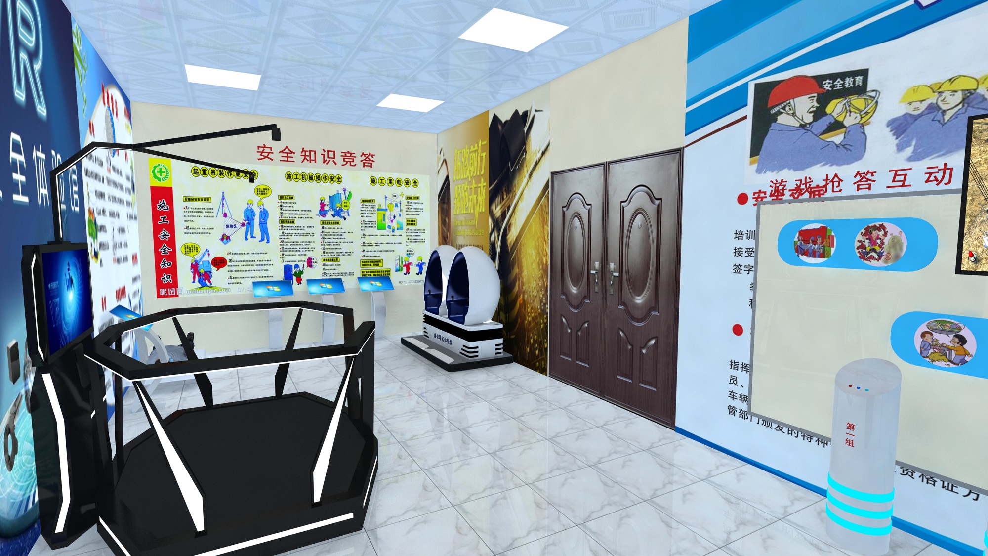 VR技術(shù)帶您進入施工的危險！江蘇建筑企業(yè)在工地施工現(xiàn)場設(shè)立VR安全體驗館，引導工人安全生產(chǎn)